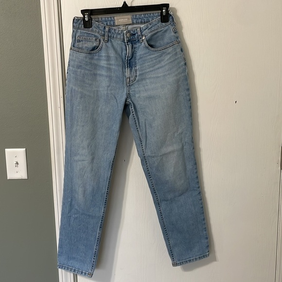 Everlane The Curvy Cheeky Jean High Rise Straight Leg Light Wash Denim Size 27 - Picture 9 of 11